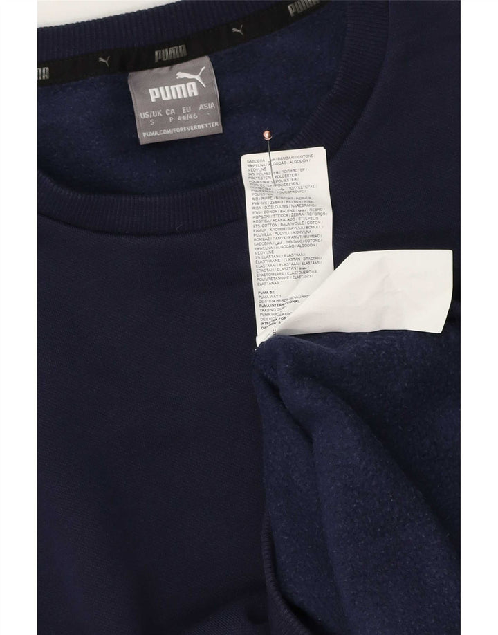 Męska bluza Puma Sweter, mała, granatowa, bawełniana