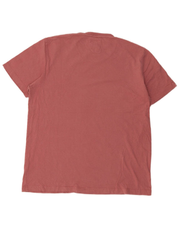 Crew Clothing Mens T-Shirt Top XL Pink Cotton