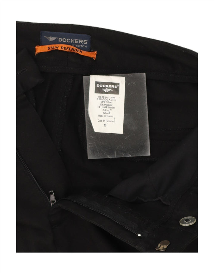 DOCKERS Womens Straight Skirt US 8 Medium W30  Black Cotton Vintage Dockers and Second-Hand Dockers from Messina Hembry 