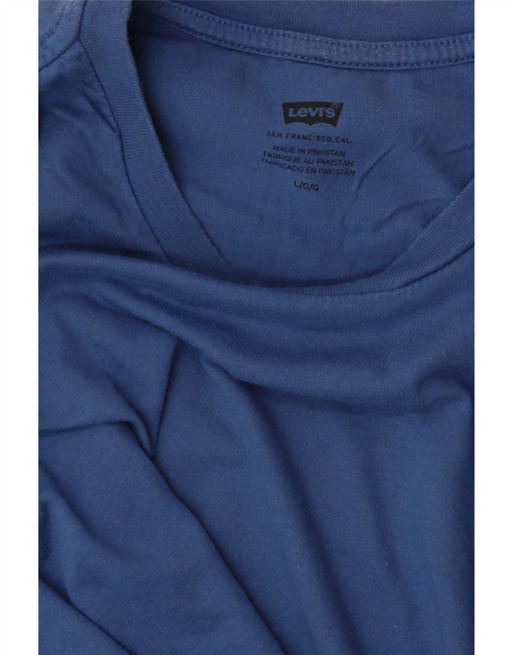 Levi's Mens T-Shirt Top Large Blue