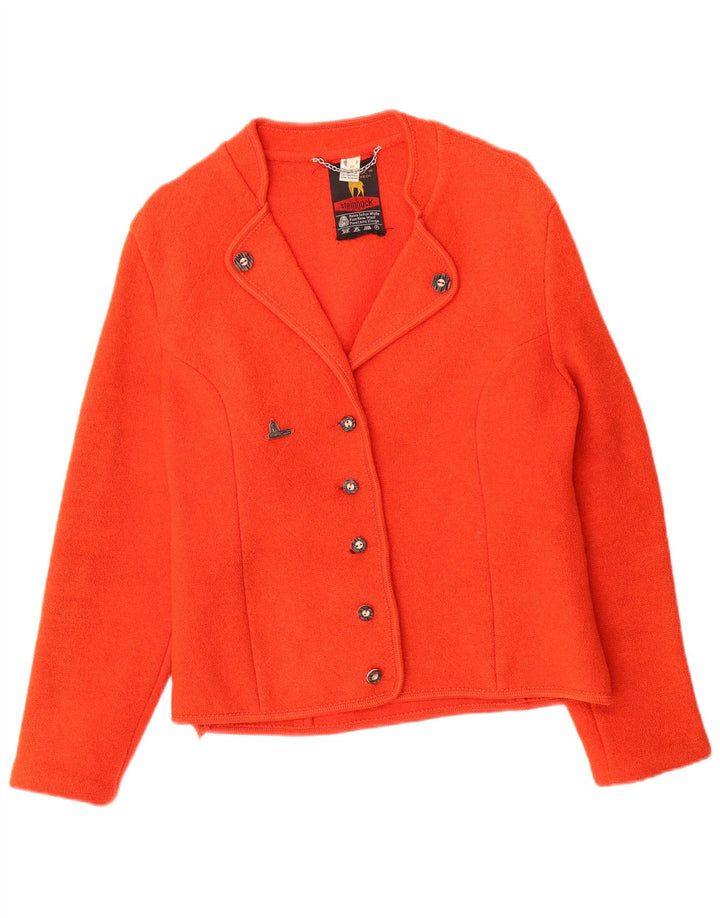 Jaqueta blazer feminina Steinbock com 5 botões IT 44 lã vermelha média