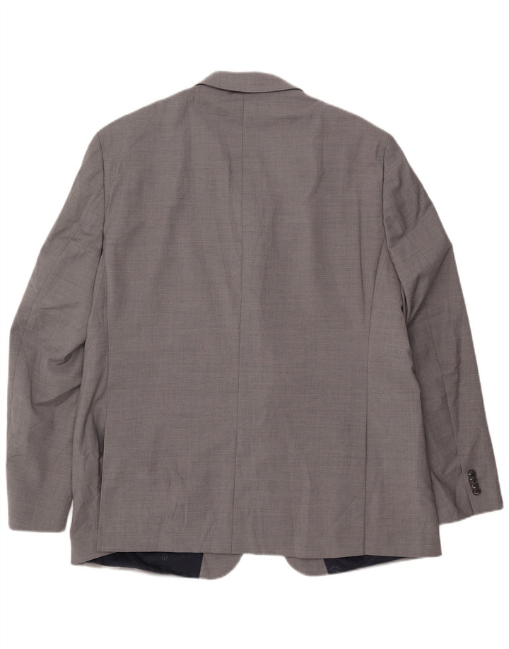 Męska marynarka zapinana na 2 guziki TOMMY HILFIGER UK 48 4XL Szara wełna