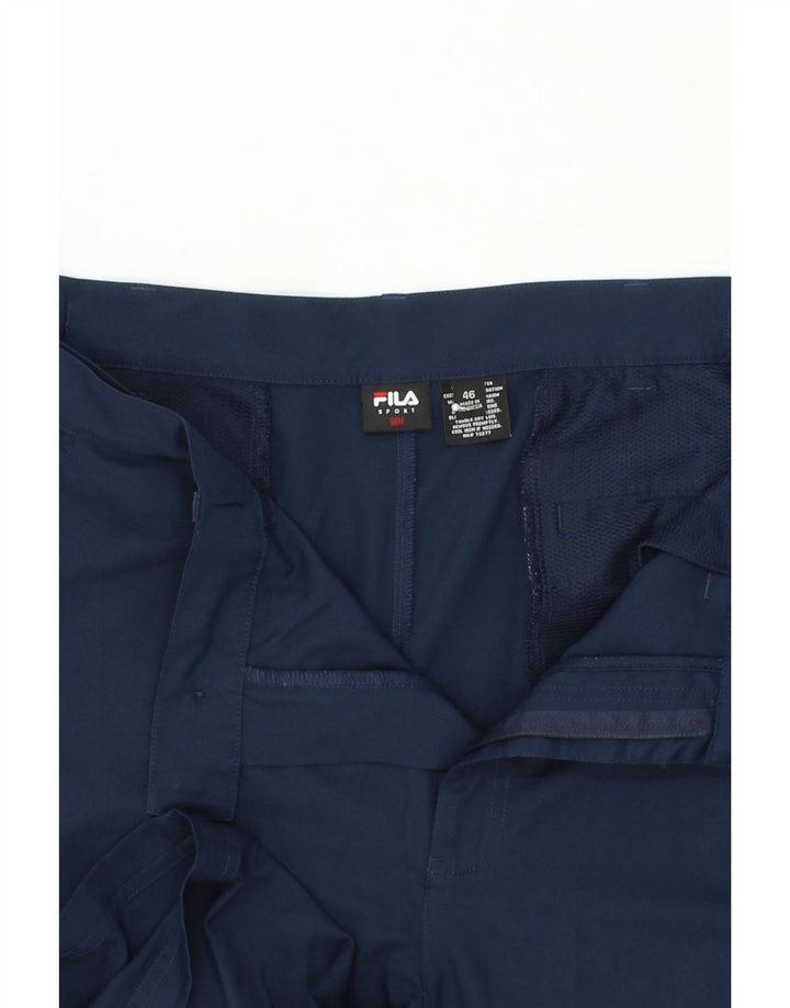 FILA Mens Golf Chino Shorts W46 3XL Navy Blue Polyester