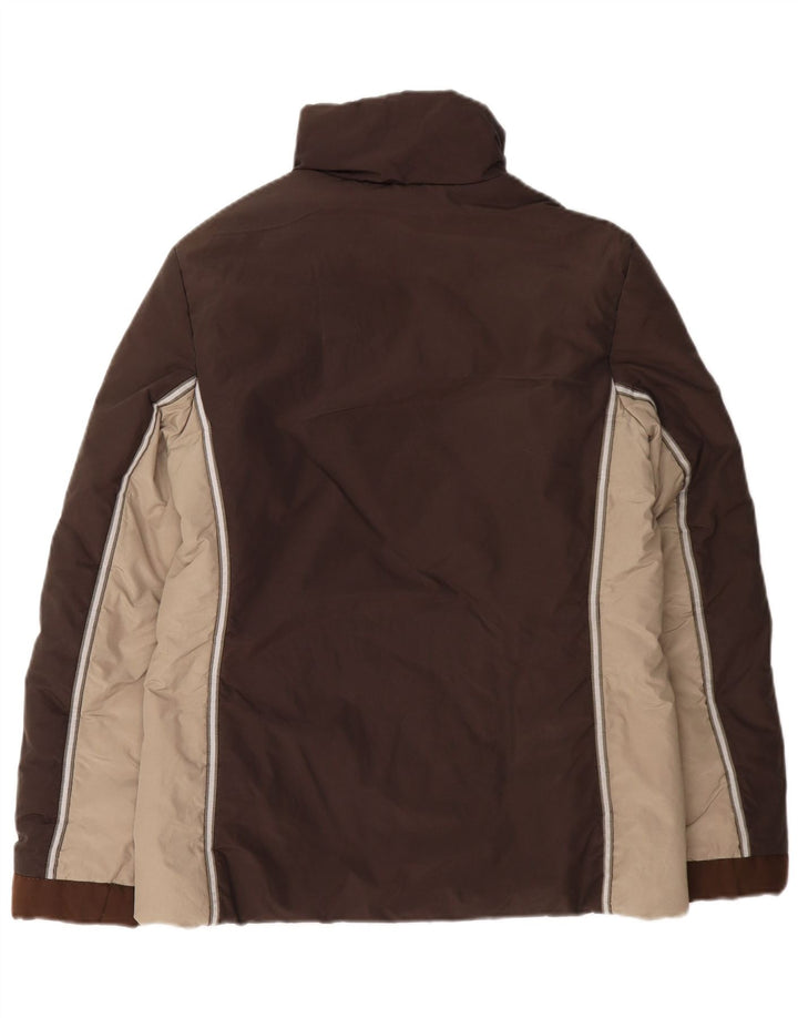 Max & Co. Womens Padded Quilted Ski Jacket UK 12 Medium Brown Colourblock