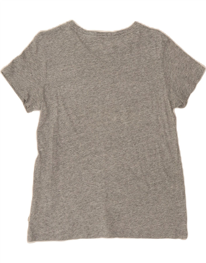 LEVI'S Womens Graphic T-Shirt Top UK 10 Small Grey Vintage Levi's and Second-Hand Levi's from Messina Hembry 