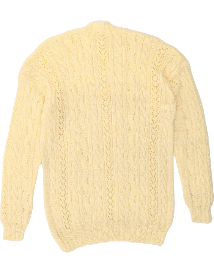 VINTAGE Womens Turtle Neck Jumper Sweater UK 12 Medium Yellow Vintage Vintage and Second-Hand Vintage from Messina Hembry 