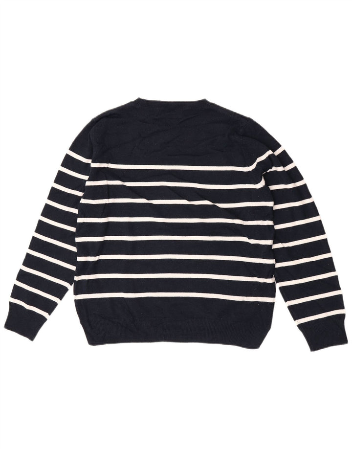 Marks & Spencer Womens Crew Neck Jumper Sweater UK 14 Medium Navy Blue