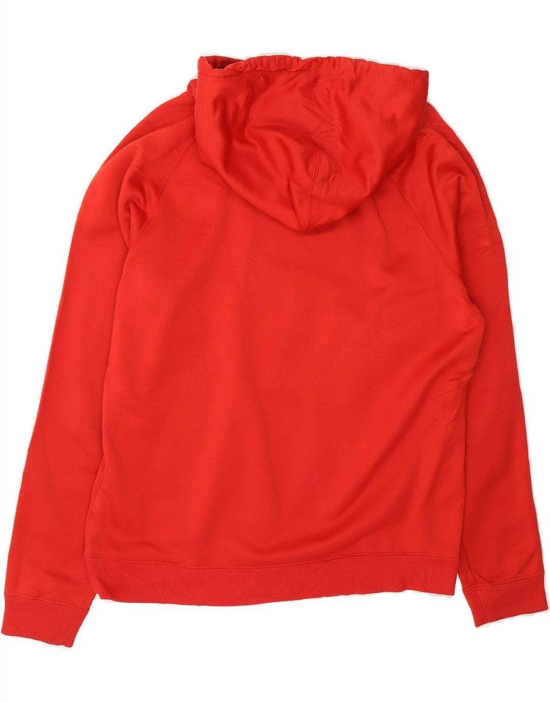 UNDER ARMOUR Mens Graphic Hoodie Jumper Medium Red Polyester Vintage Under Armour and Second-Hand Under Armour from Messina Hembry 
