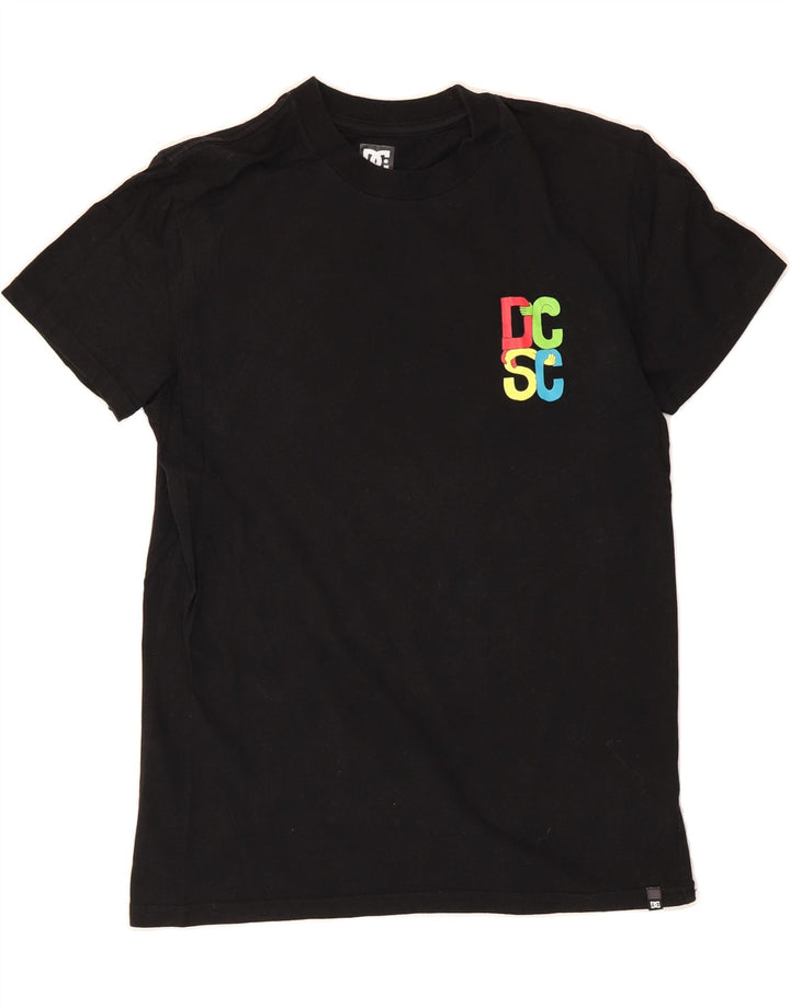 DC Mens Graphic T-Shirt Top XS Black Cotton Vintage DC and Second-Hand DC from Messina Hembry 