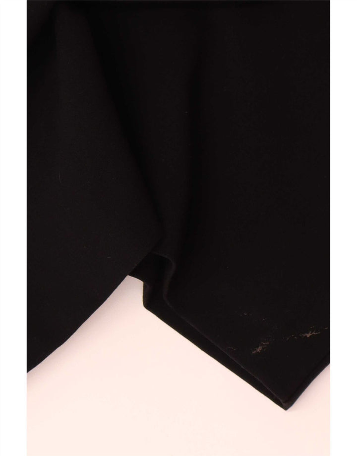 Marks & Spencer Kvinders Skede Kjole UK 14 Medium Sort Ternet polyester