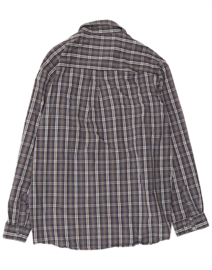 LERROS Mens Shirt XL Blue Check Cotton