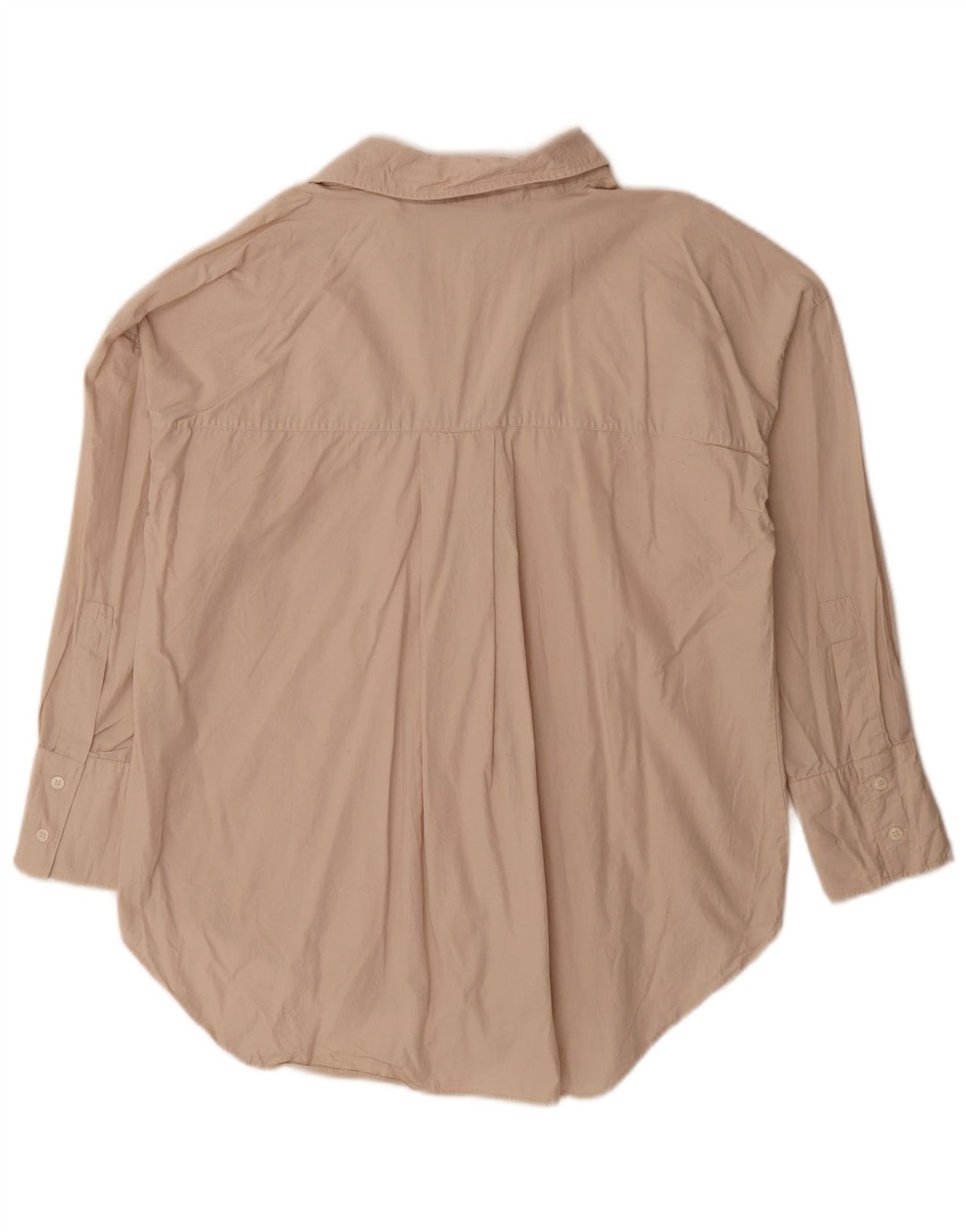 Zara Womens Oversized Shirt UK 10 Small Beige