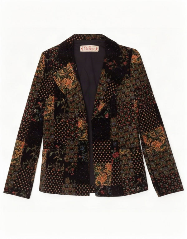 Blazer Betty Barclay pentru femei UK 10 Small Black Floral
