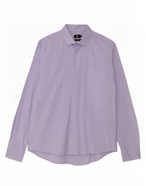 Dack's Chemise Slim Fit Homme 2XL Bleu Coton