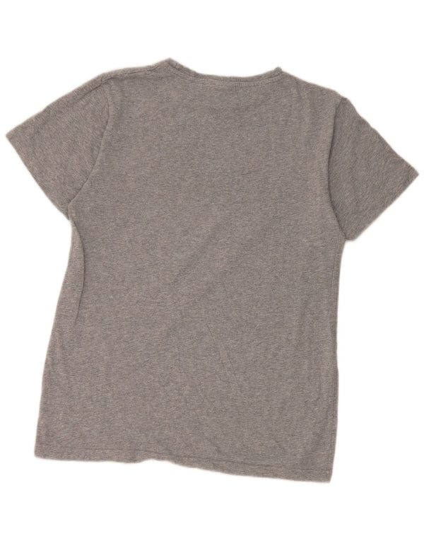 Ellesse Womens Graphic T-Shirt Top UK 8 Small Grau