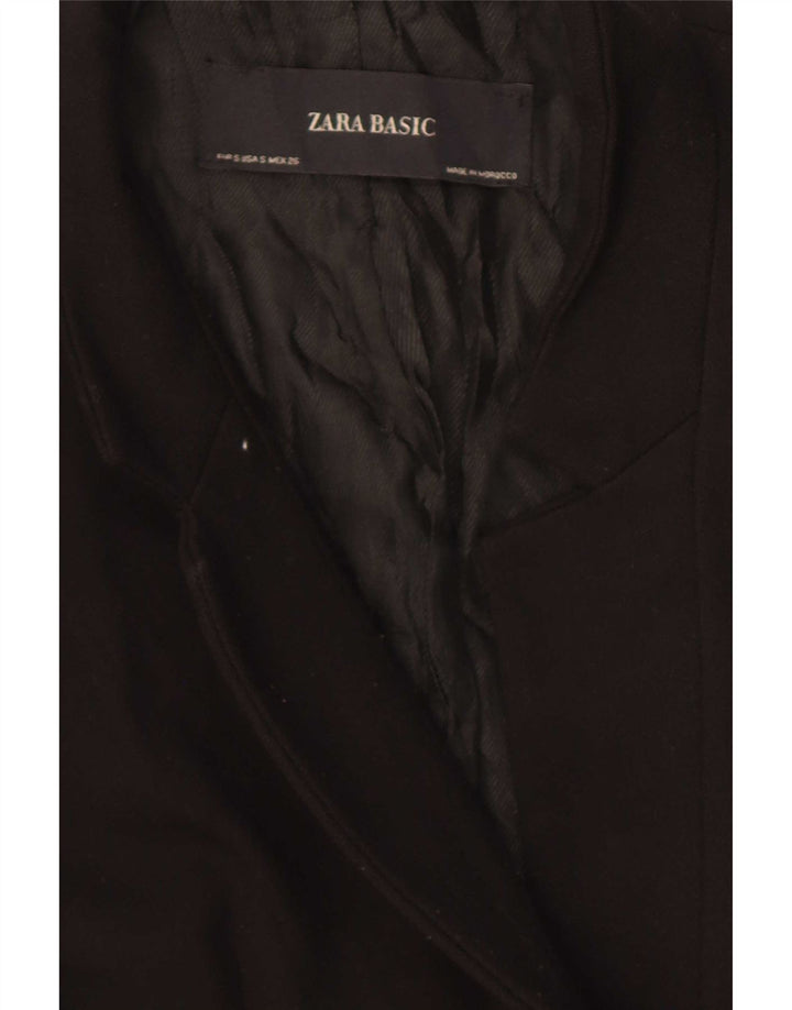 Giacca blazer lunga da donna Zara UK 10 piccola nera