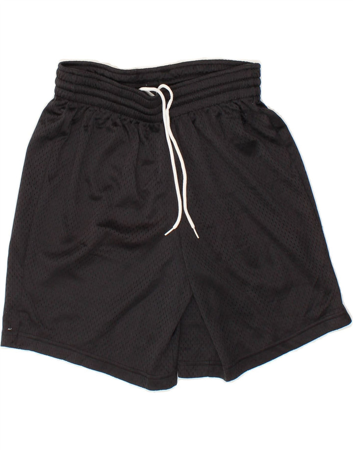 CHAMPION Boys Sport Shorts 11-12 Years  Black Polyester Vintage Champion and Second-Hand Champion from Messina Hembry 