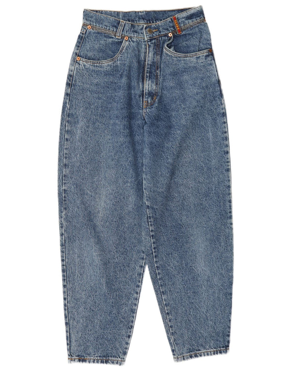 H.I.S Womens Baggy High Waist Loose Jeans EU 38 Medium W29 L28 Blue Cotton