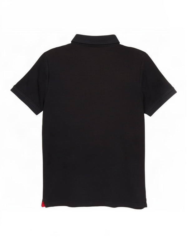 Polo da uomo Calvin Klein media cotone blu navy