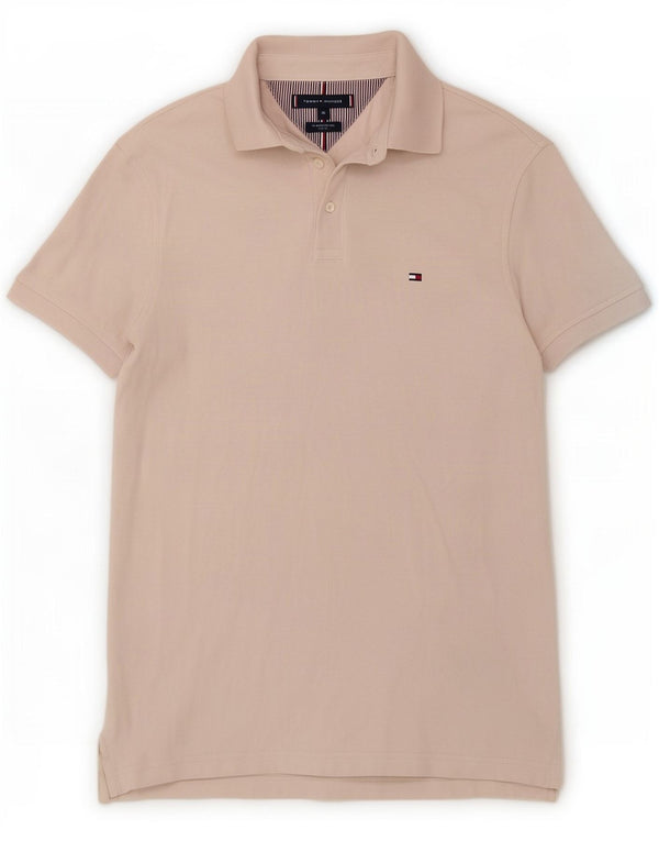 Cămașă polo pentru bărbați Tommy Hilfiger Slim Fit XS Bumbac alb