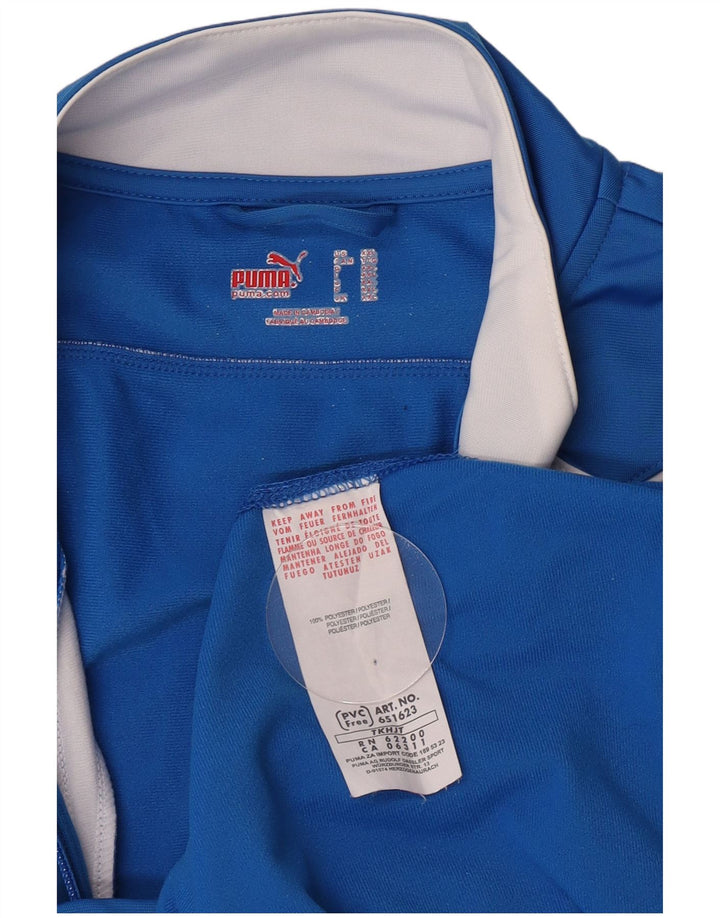 Puma Mens Tracksuit Top Jacket 2XL Blue Colourblock Polyester