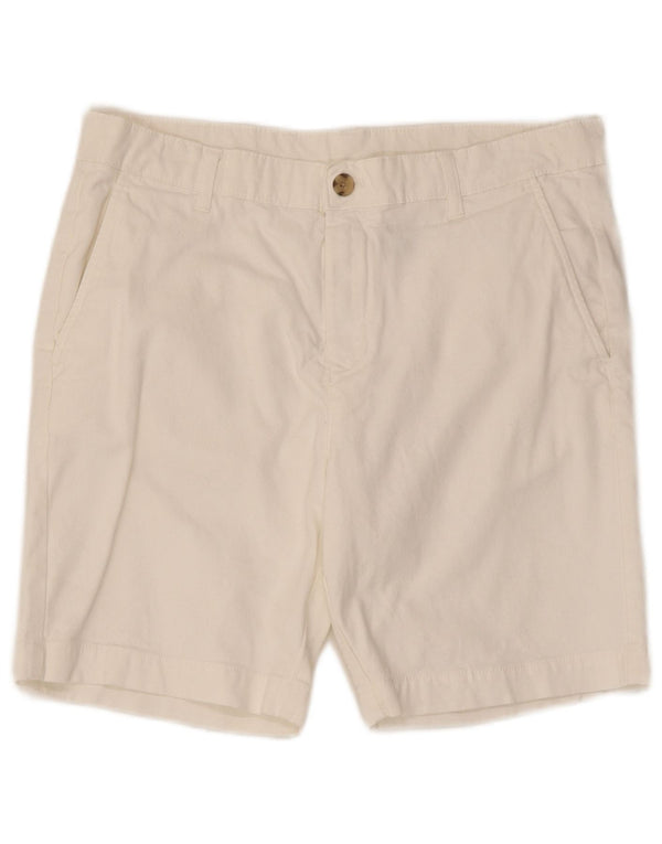 Zara Mens Chino Shorts EU 42 Large W32 White Cotton