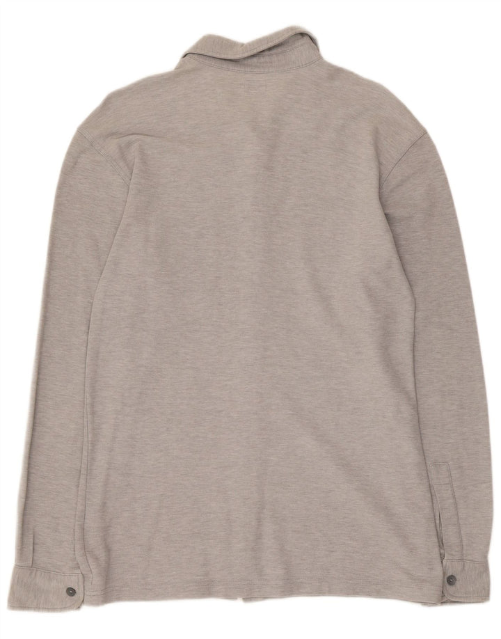Calvin Klein Jeans Mens Shirt Large Grey Flecked Cotton