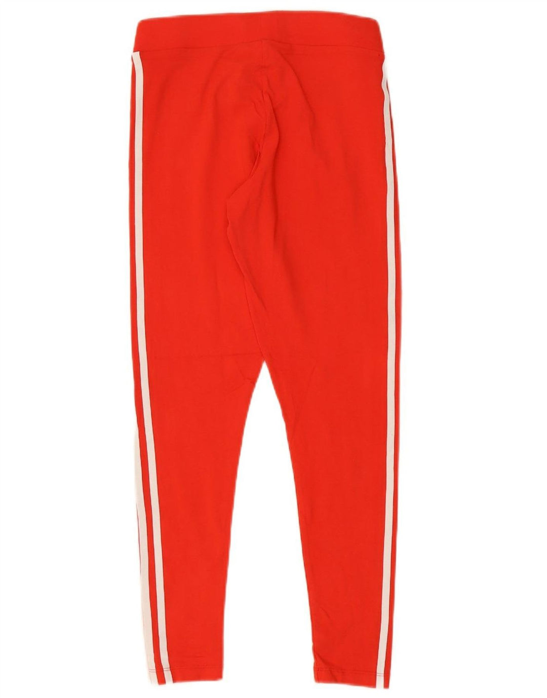 ADIDAS Womens Leggings UK 12 Medium  Red Cotton