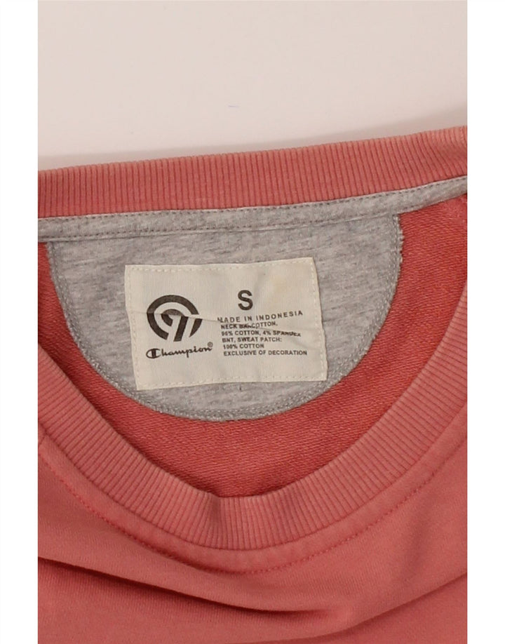 CHAMPION Mens Sweatshirt Jumper Small Pink Cotton Vintage Champion and Second-Hand Champion from Messina Hembry 