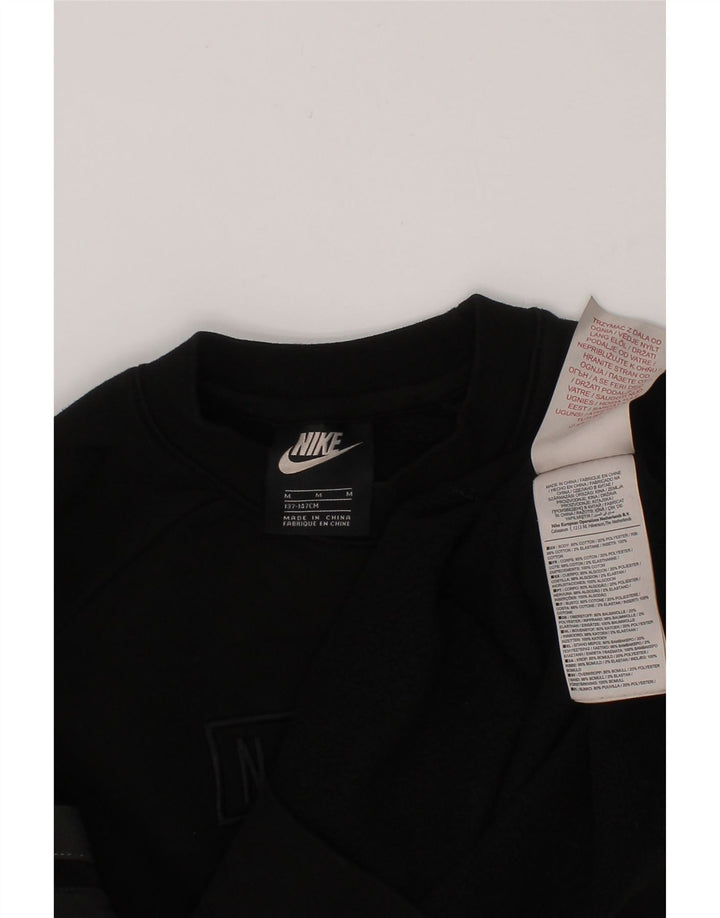 NIKE Boys Graphic Sweatshirt Jumper 10-11 Years Medium  Black Cotton Vintage Nike and Second-Hand Nike from Messina Hembry 