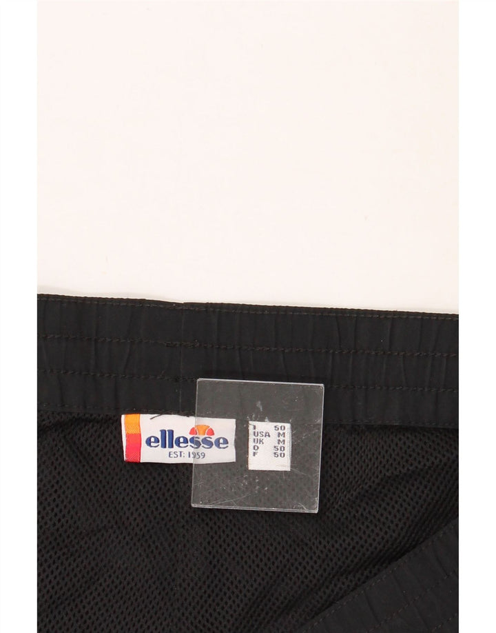 ELLESSE Mens Sport Shorts Medium  Black Colourblock Polyester Vintage Ellesse and Second-Hand Ellesse from Messina Hembry 