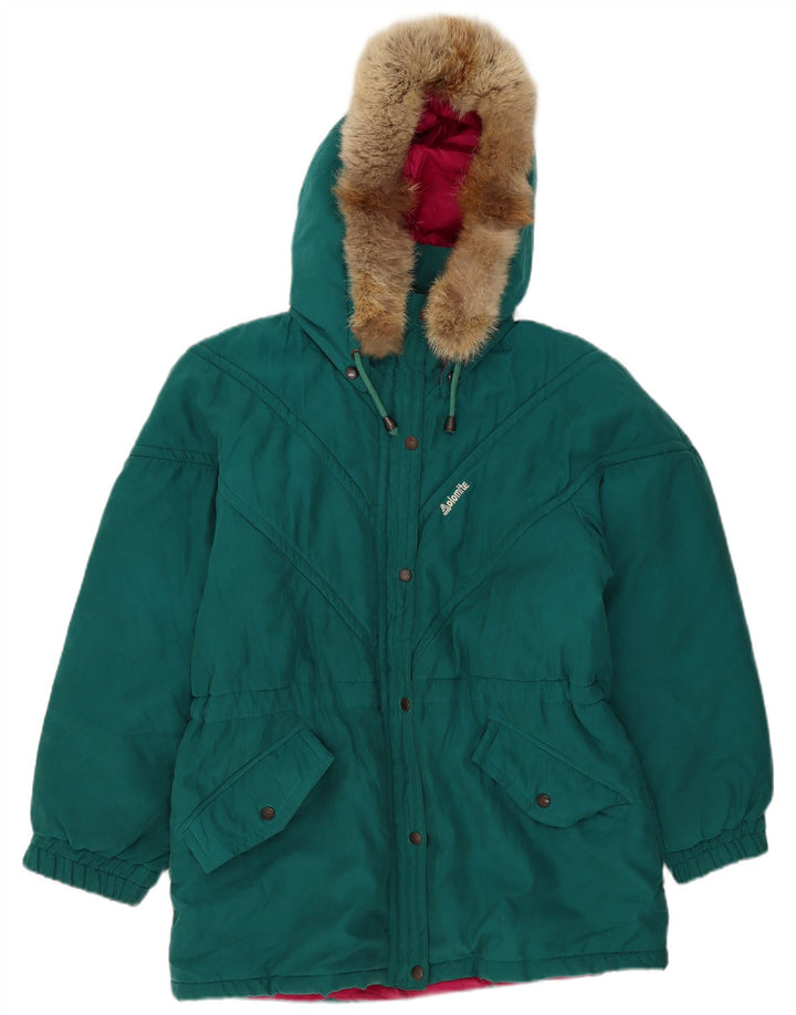 Dolomite Womens Hooded Windbreaker Jacket UK 16 Large Green
