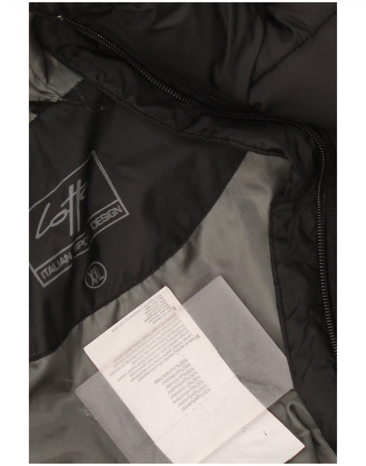 Lotto Herre hættepolstret jakke UK 44 2XL Sort Polyester