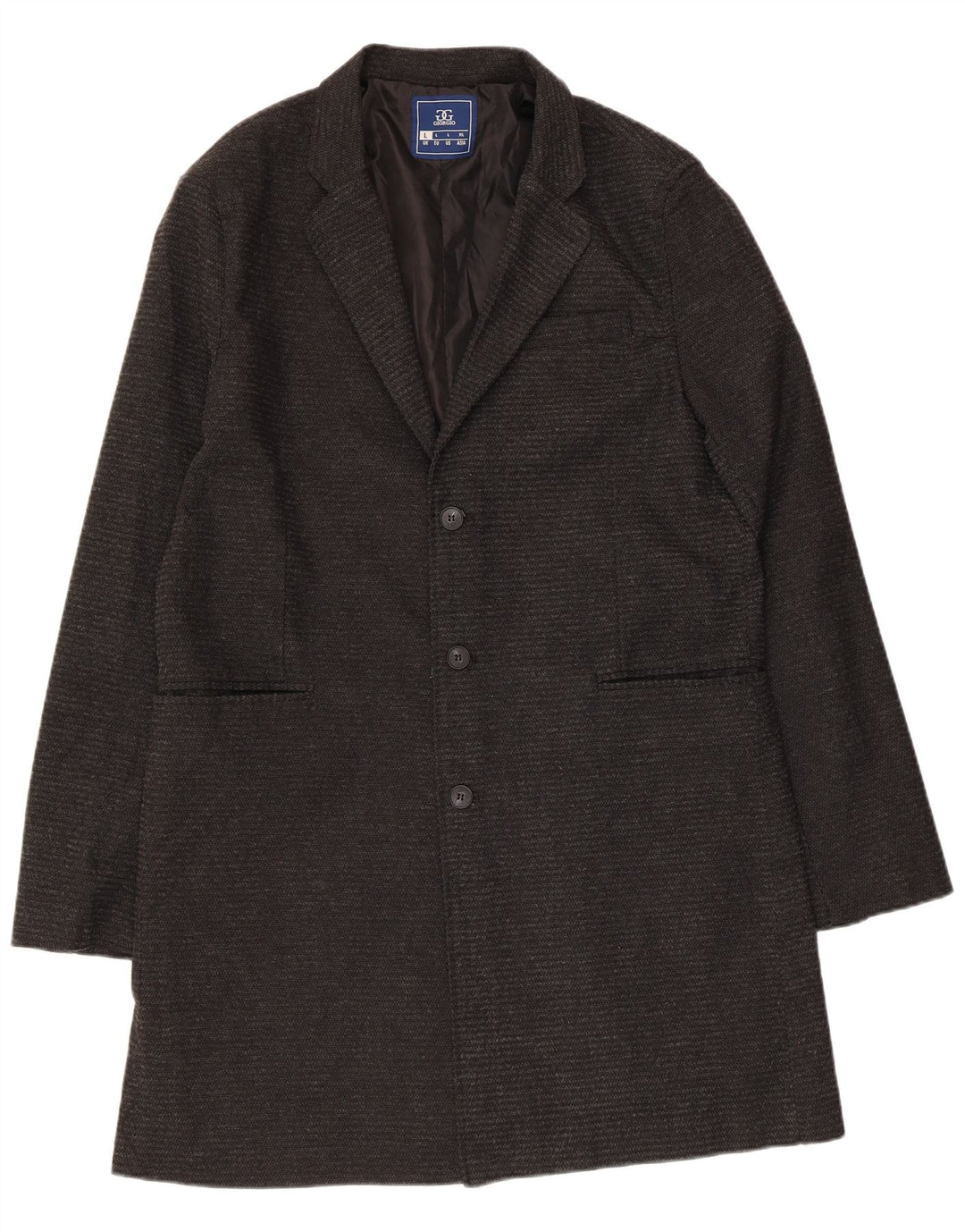 Soprabito vintage da uomo UK 40 grande in cotone grigio