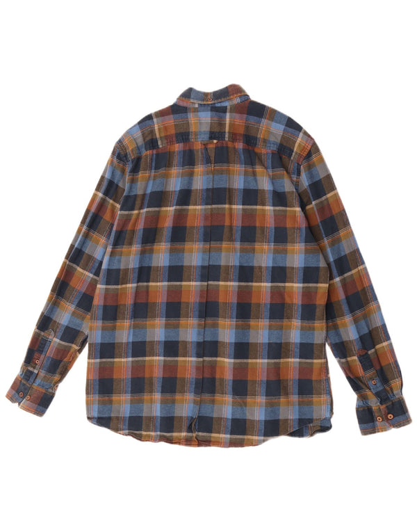 Ben Sherman Chemise en flanelle XL en coton à carreaux multicolores pour homme