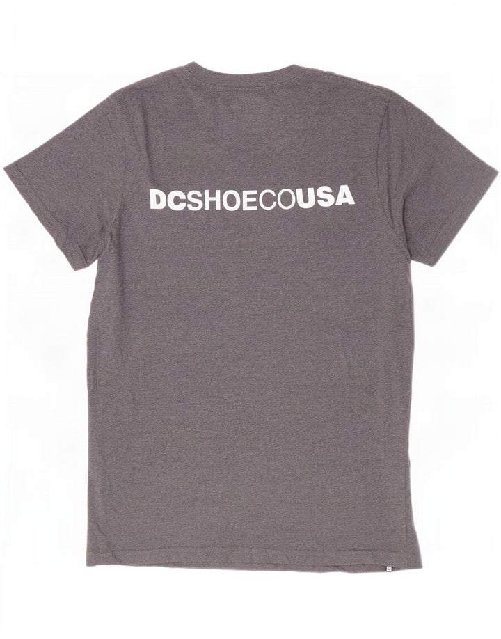 Męski T-shirt z grafiką DC, mały, szary