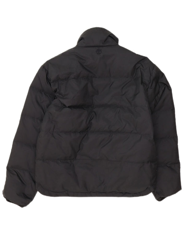 Timberland Herre vendbar polstret jakke UK 36 Lille sort nylon