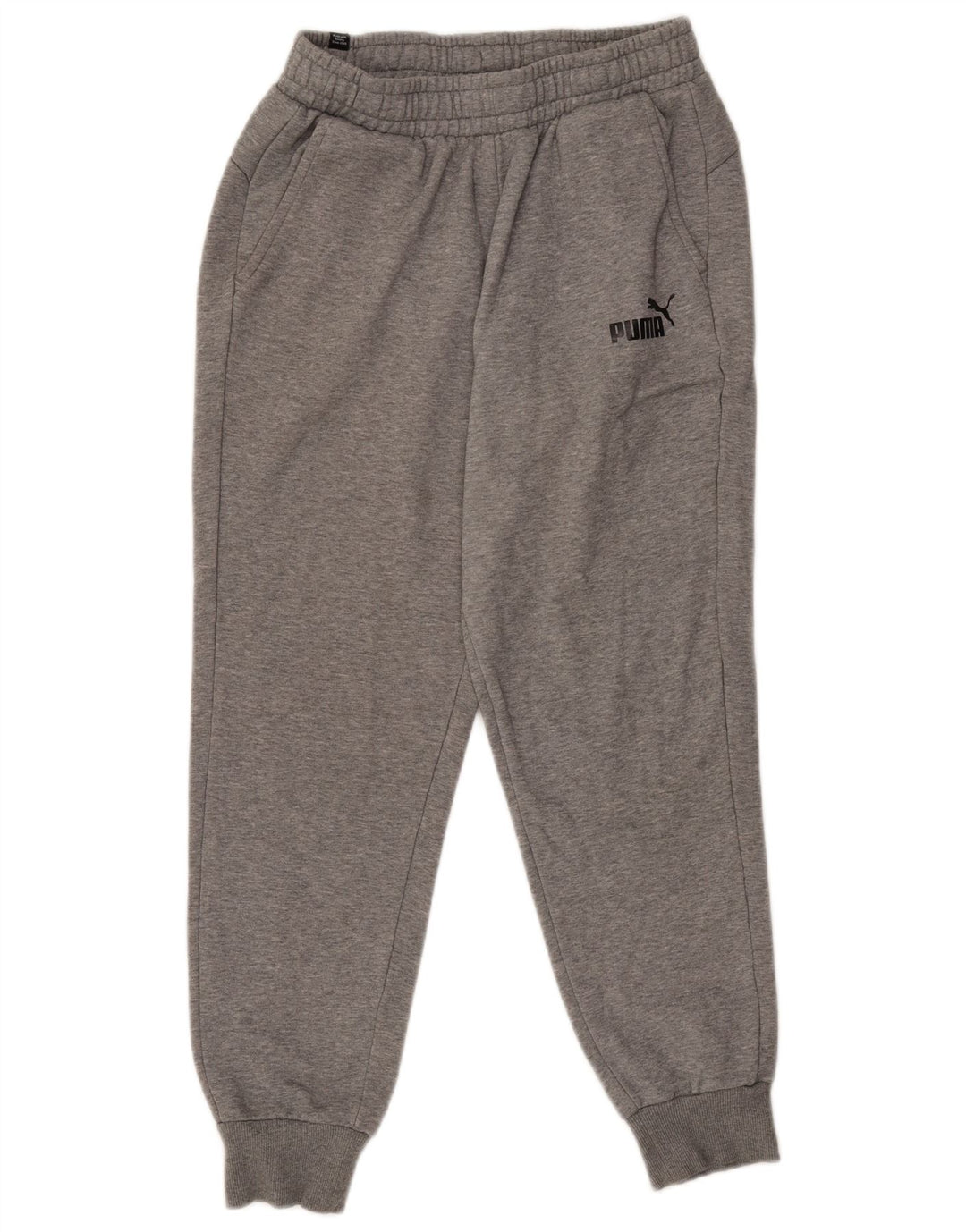 Puma Herren-Trainingshose, Jogginghose, mittelgrau gefleckte Baumwolle