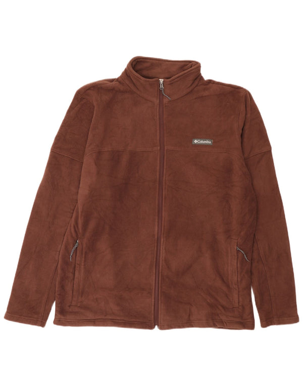 Columbia Chaqueta polar para hombre ES 42 XL Poliéster marrón