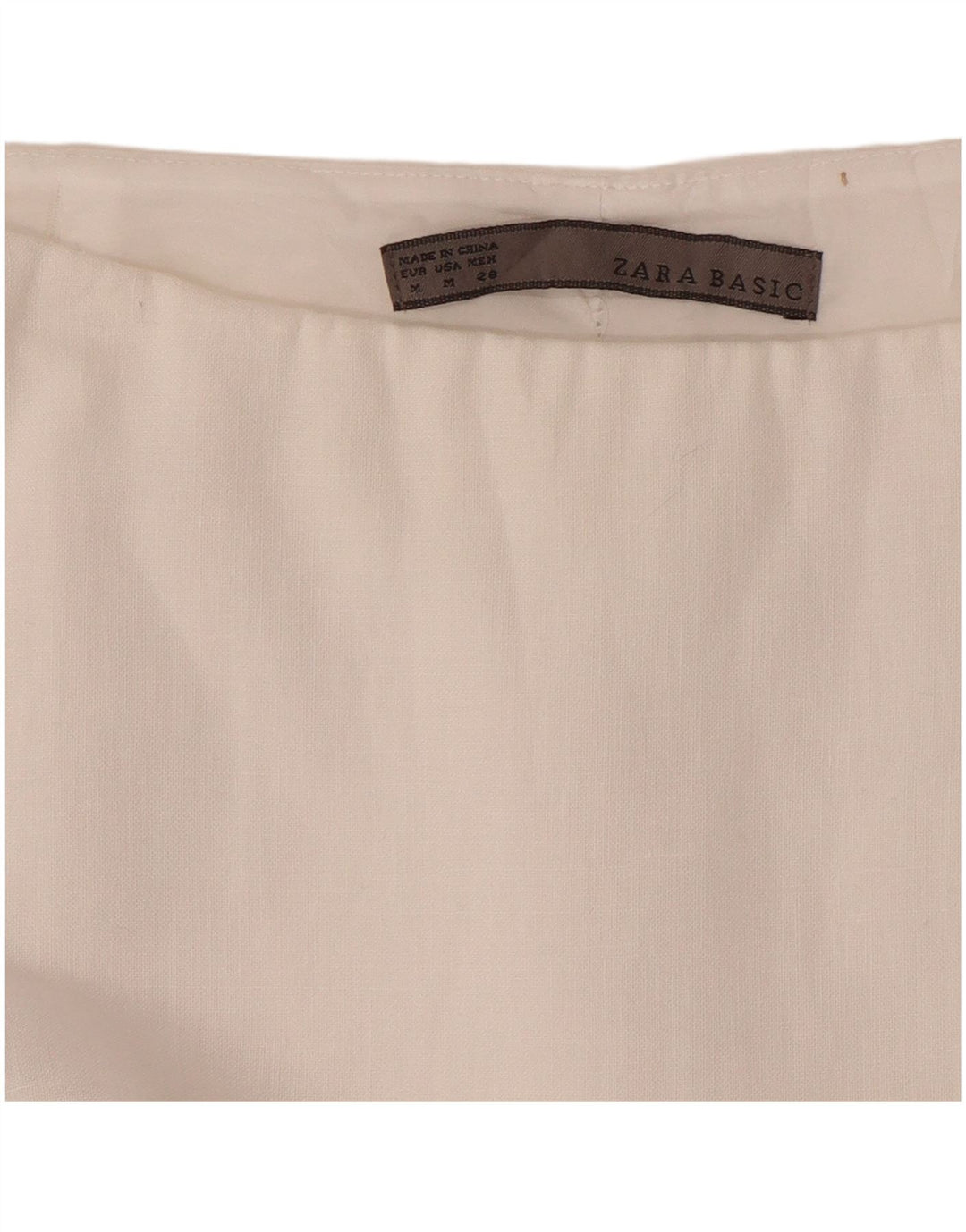 ZARA Womens Mini Skirt Medium W28 White
