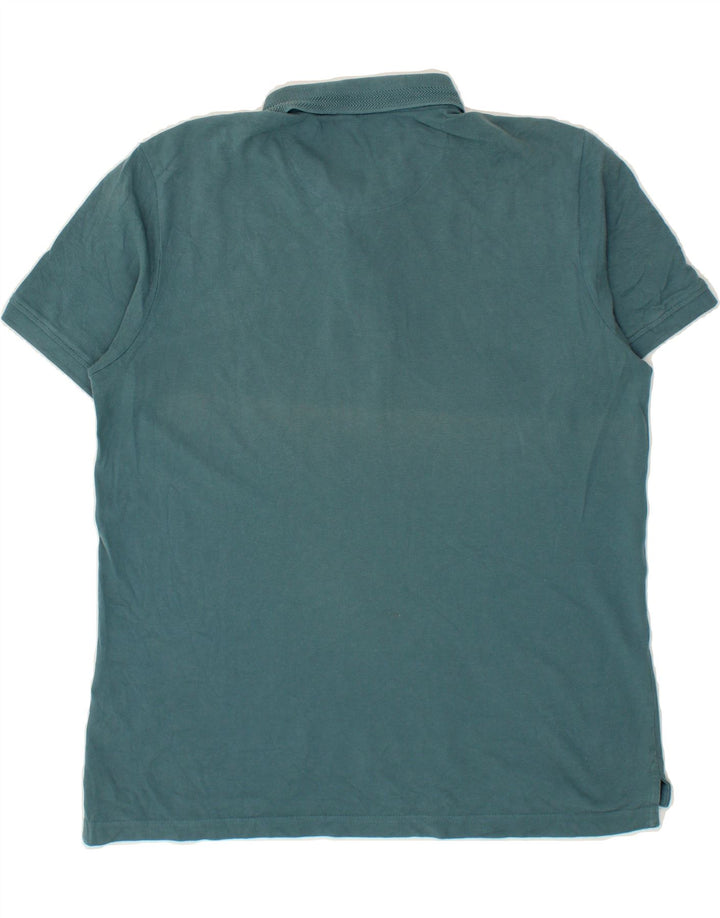 DACK'S Mens Polo Shirt Medium Green Cotton Vintage Dack's and Second-Hand Dack's from Messina Hembry 