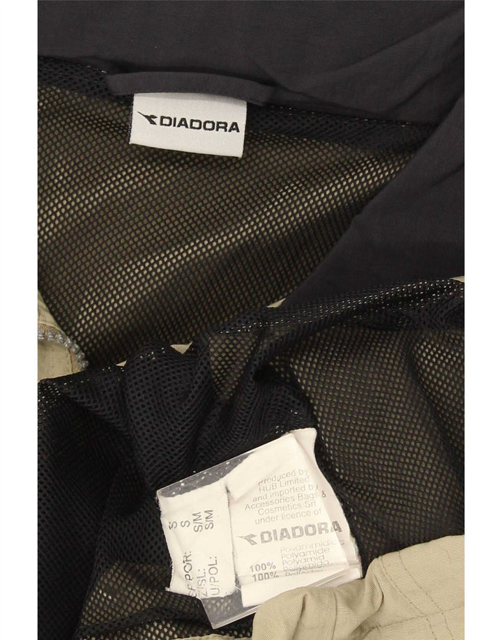 Diadora Mens Rain Jacket UK 36 Small Khaki Polyamide