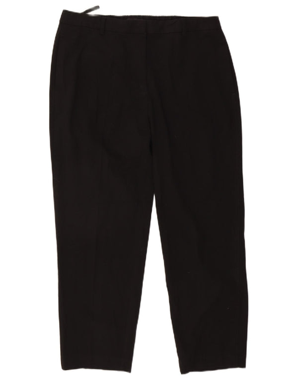 Pantaloni corti dritti da donna Marks & Spencer UK 16 Large W34 L26 Neri