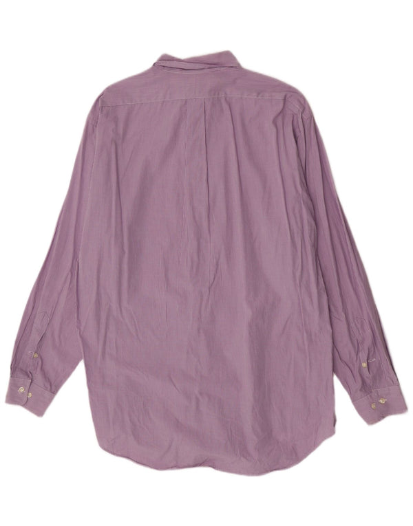 Ralph Lauren Chemise Homme Taille 16 1/2 Grand Coton Vichy Violet