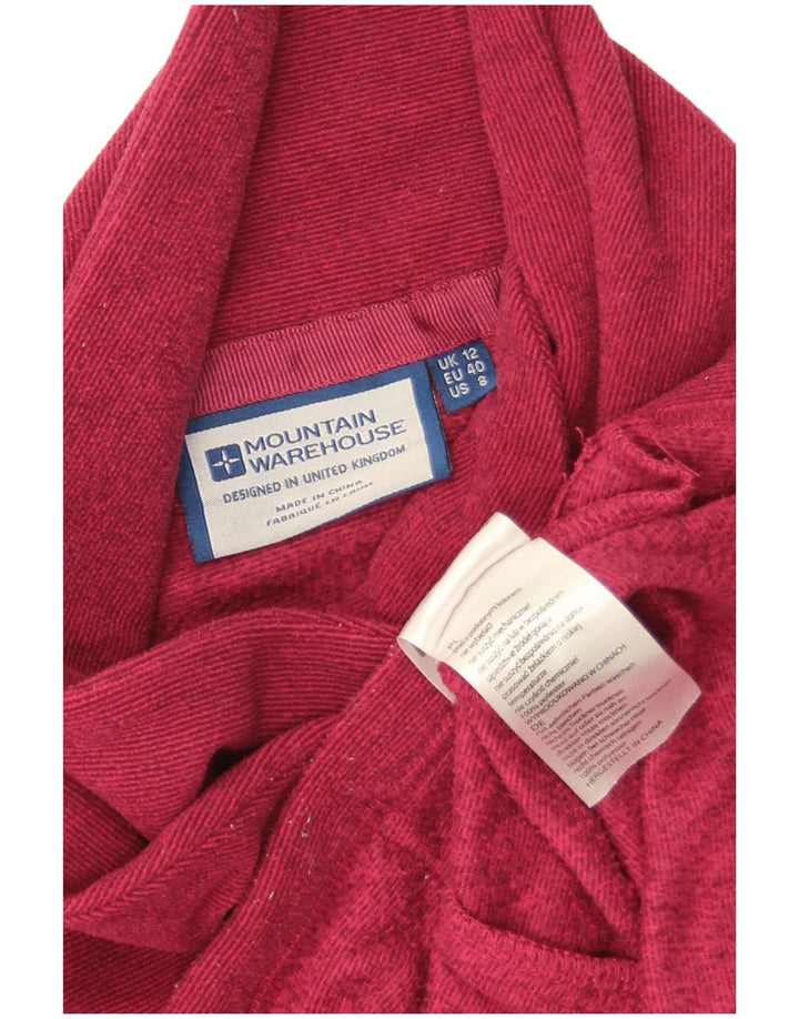 Mountain Warehouse Womens Fleece Jumper UK 12 Medium Red Polyester