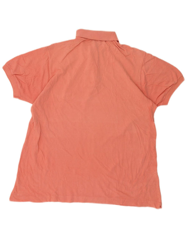 Męska koszulka polo Lacoste, rozmiar 6, XL, różowa, bawełniana
