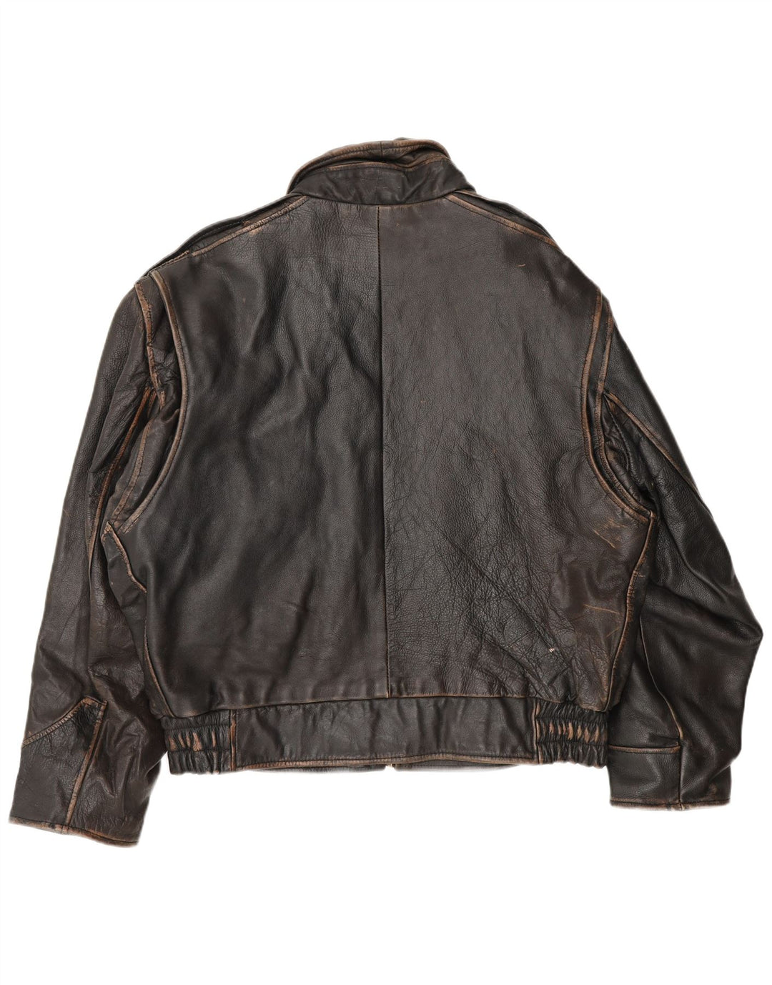 Bomboogie Bomber in pelle da uomo UK 42 XL Pelle marrone