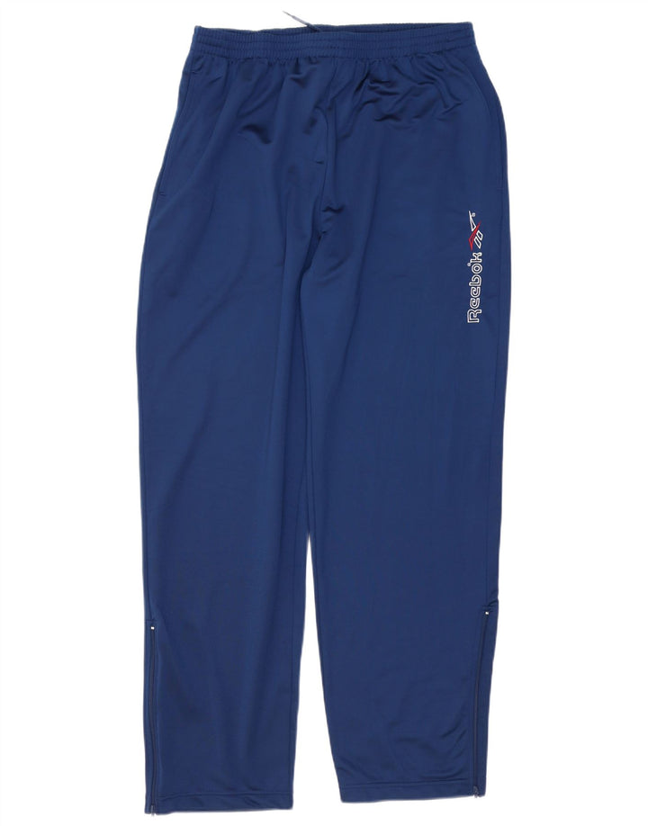 Reebok Herre grafisk træningsdragt Bukser Large Navy Blue Polyester