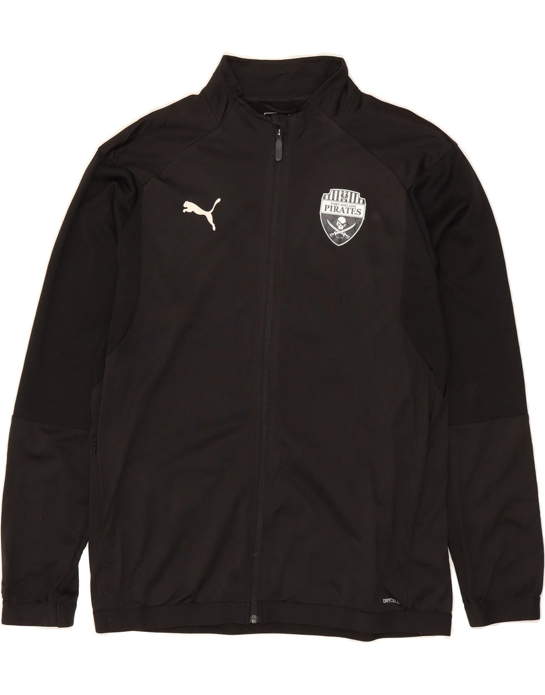 PUMA Mens Pirates Tracksuit Top Jacket Large Black Colourblock Polyester Vintage Puma and Second-Hand Puma from Messina Hembry 