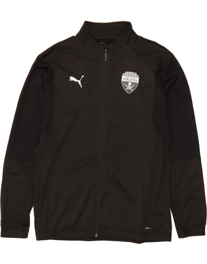 PUMA Mens Pirates Tracksuit Top Jacket Large Black Colourblock Polyester Vintage Puma and Second-Hand Puma from Messina Hembry 
